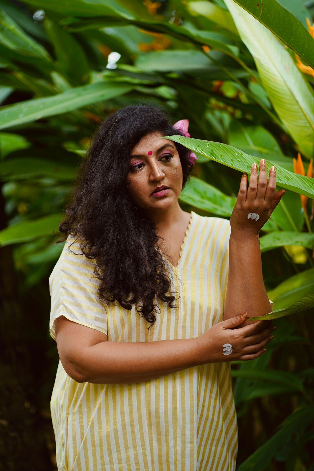 Shanti Hand Painted Onam Kaftan
