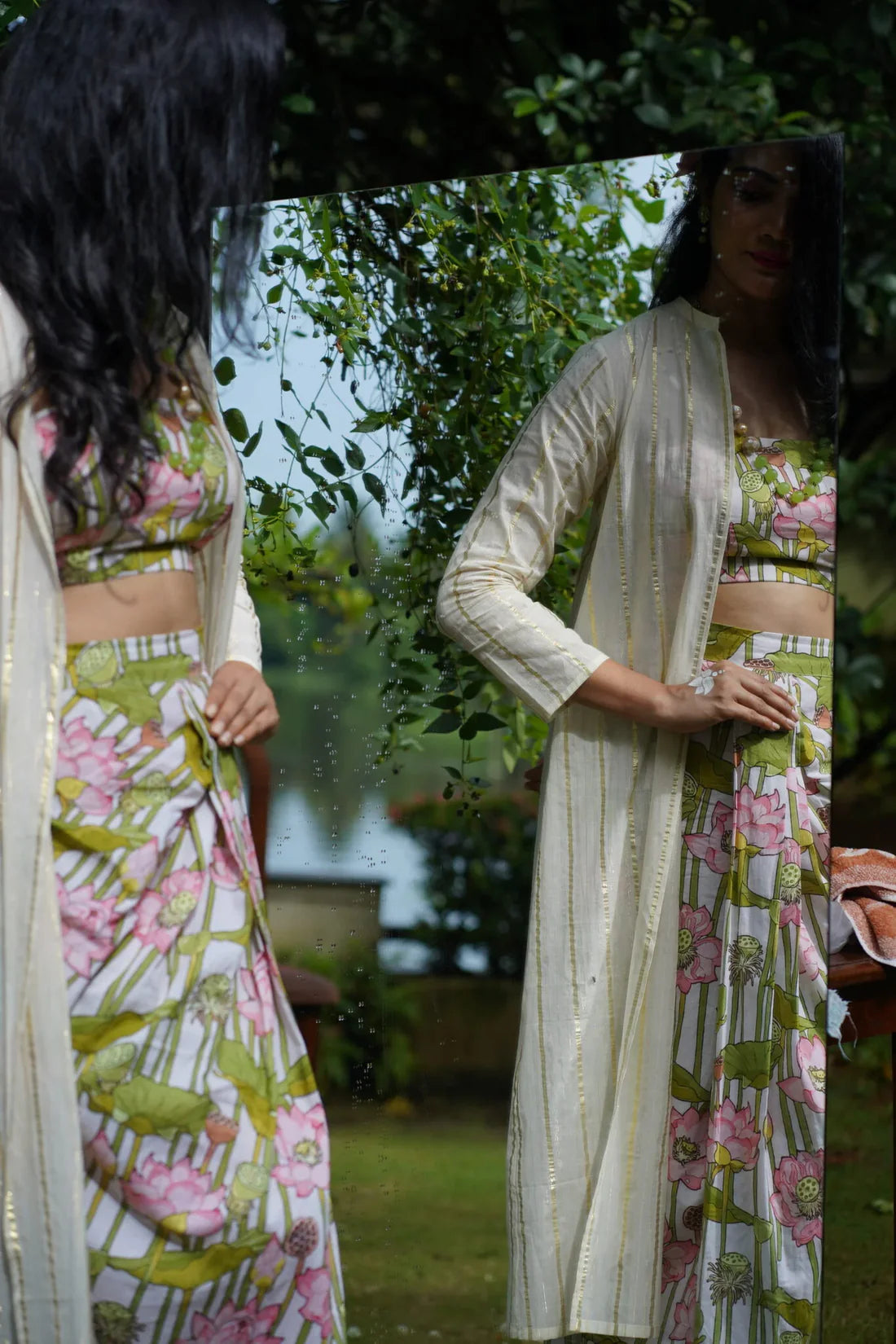 Bhavana Onam Kamalam Coord Set