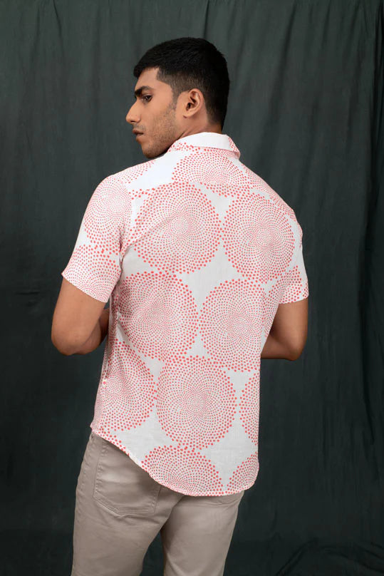 Dots Circle Half Sleeves Shirt
