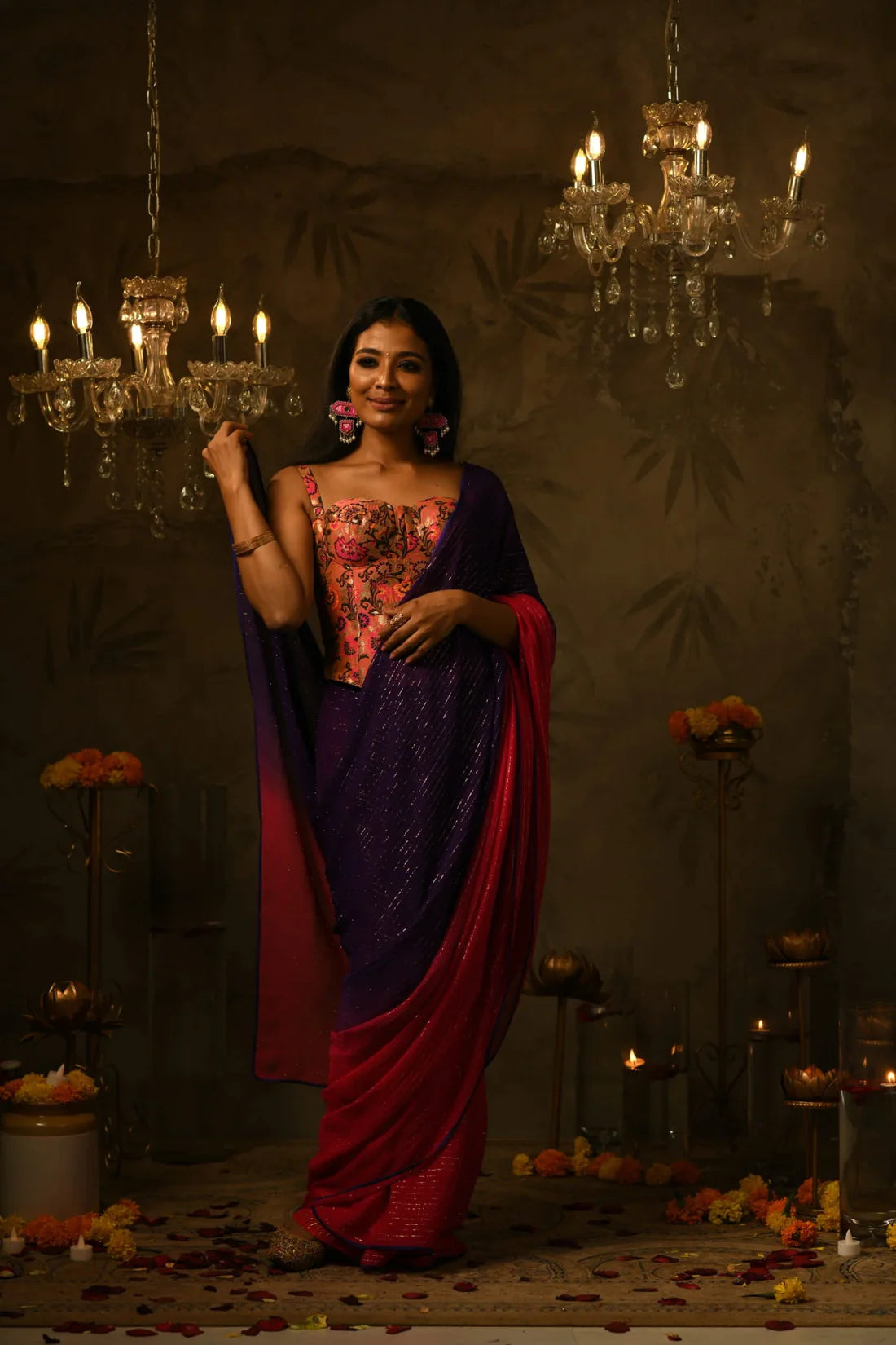 Sruthi Shaded Saree