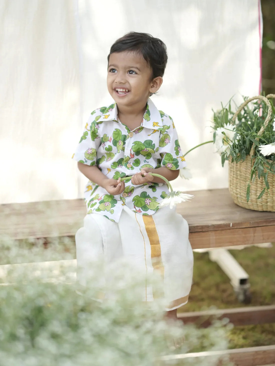Tom Onam Kamalam Printed Shirt