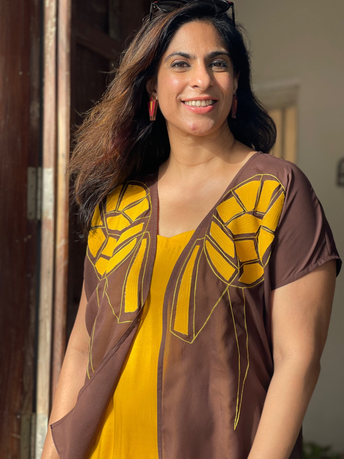 Coffee Dragon Fly Overlay & Yellow Slip