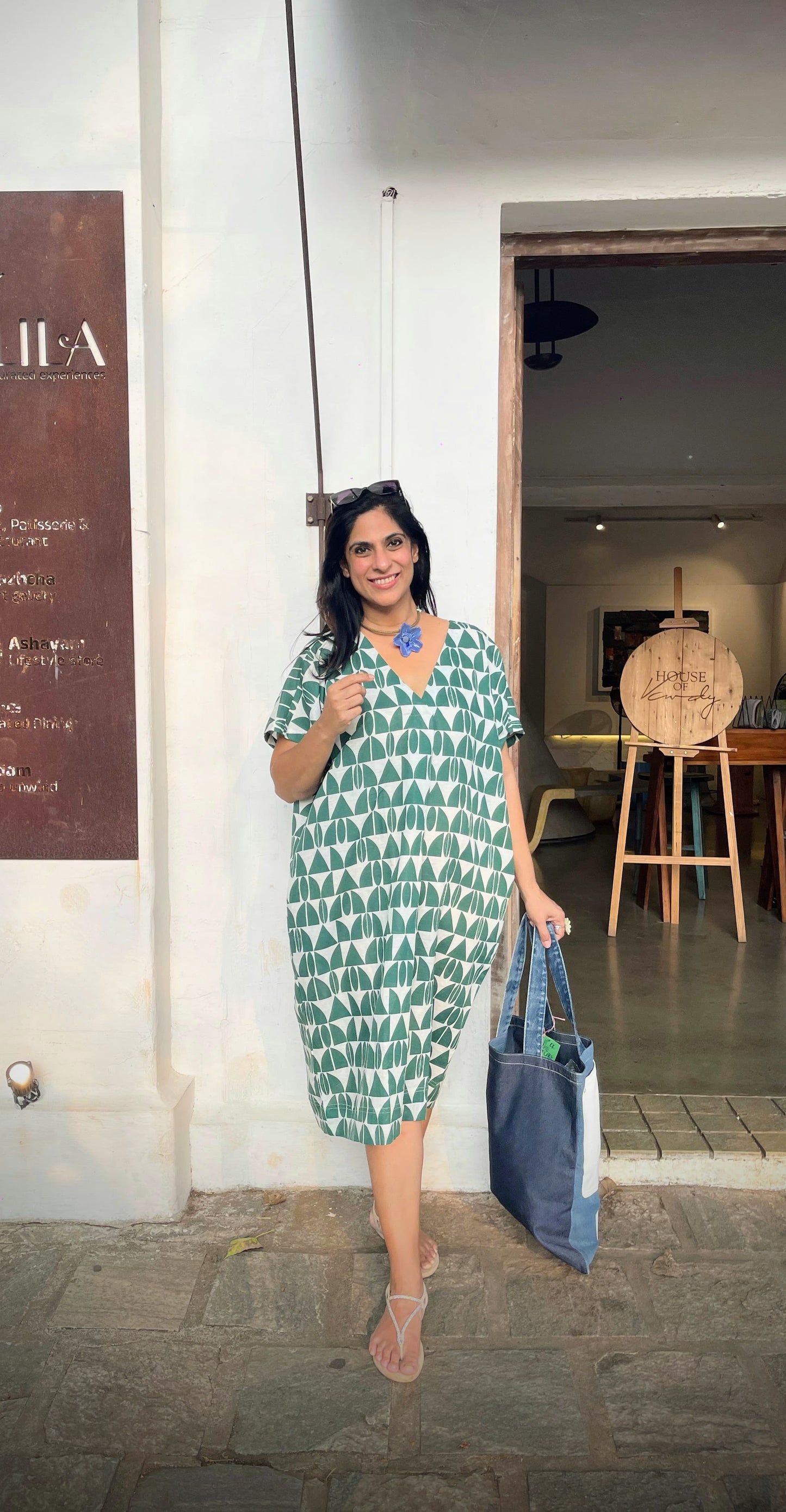 BY VANDY GREEN PRINTED KAFTAN