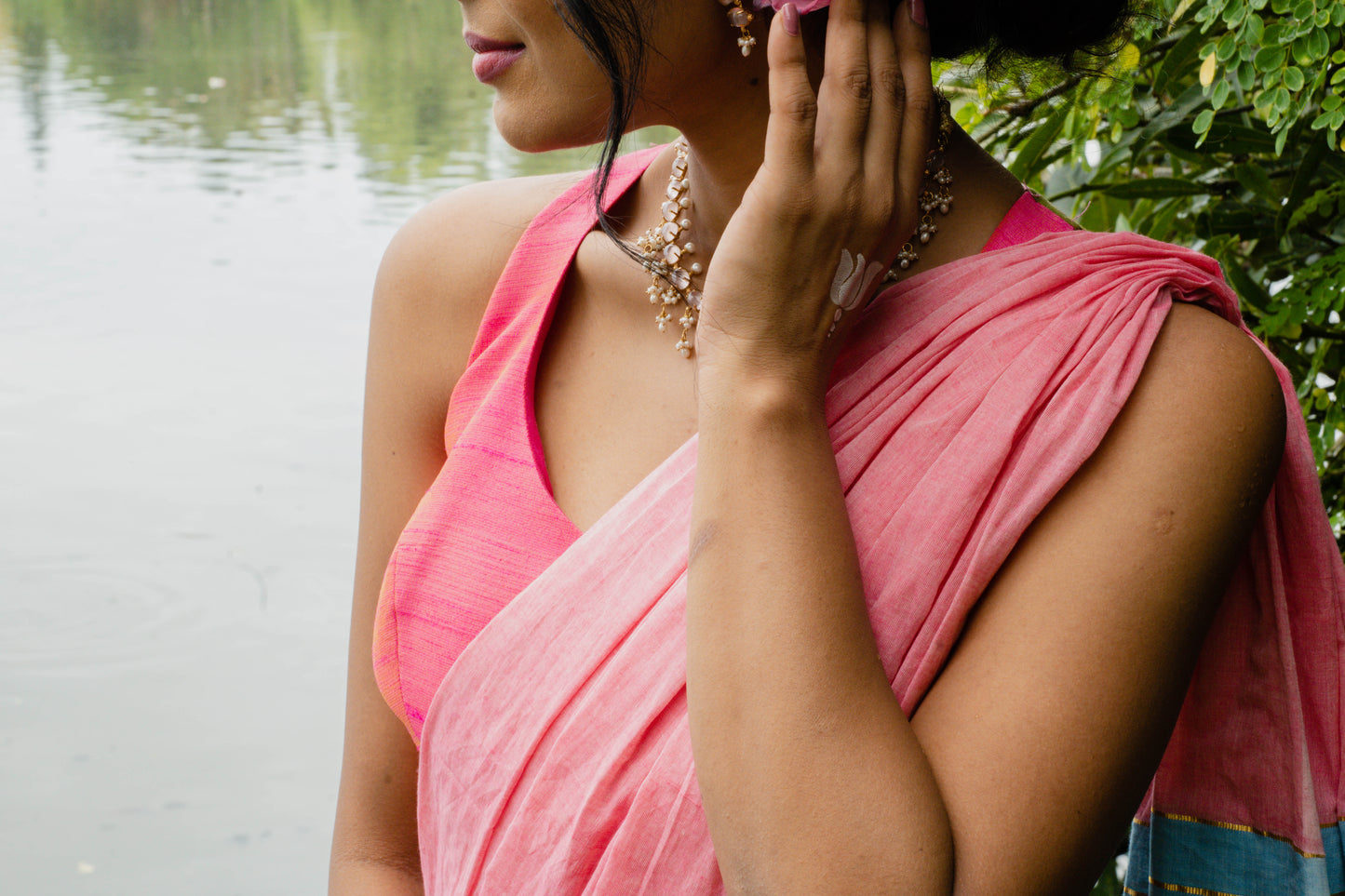 Sruthi Kamalam Cutwork Blouse