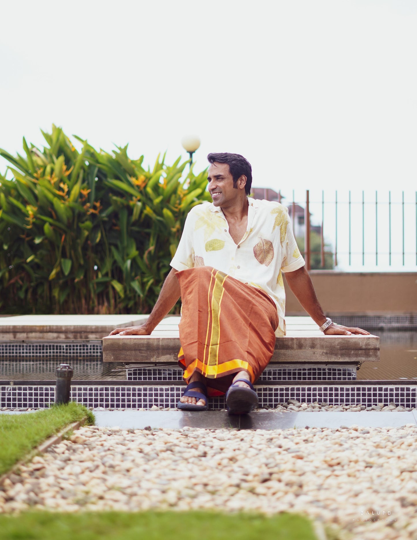 Eco Printed Half Sleeve Shirt