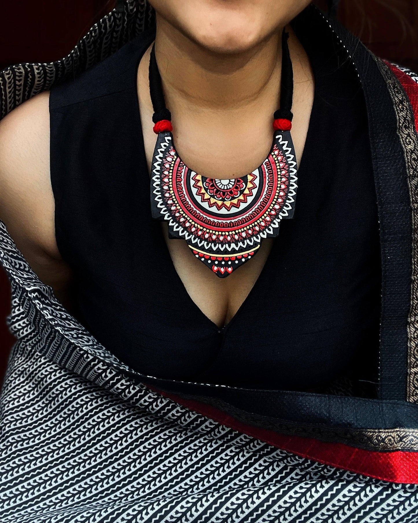 THEYYAM SERIES- DAIVA HAARAM| HANDCRAFTED STATEMENT SET
