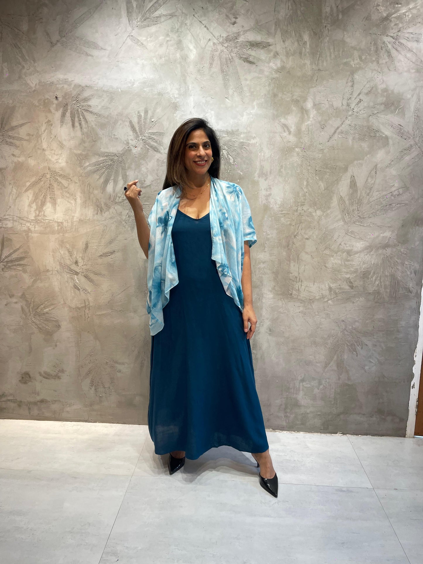 VISCOSE EVA DRESS-PLAIN