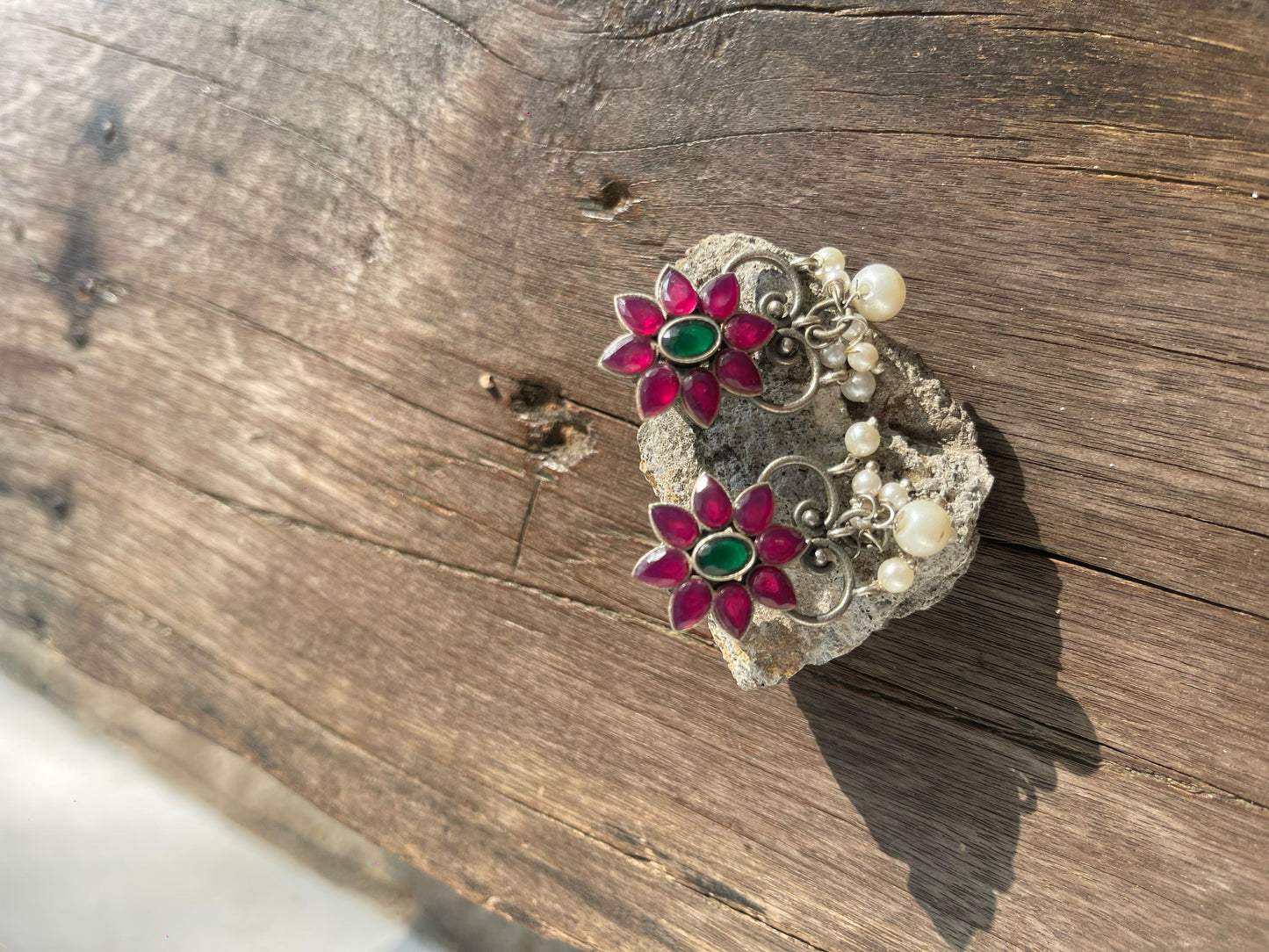 Stonework + Pearl Studs