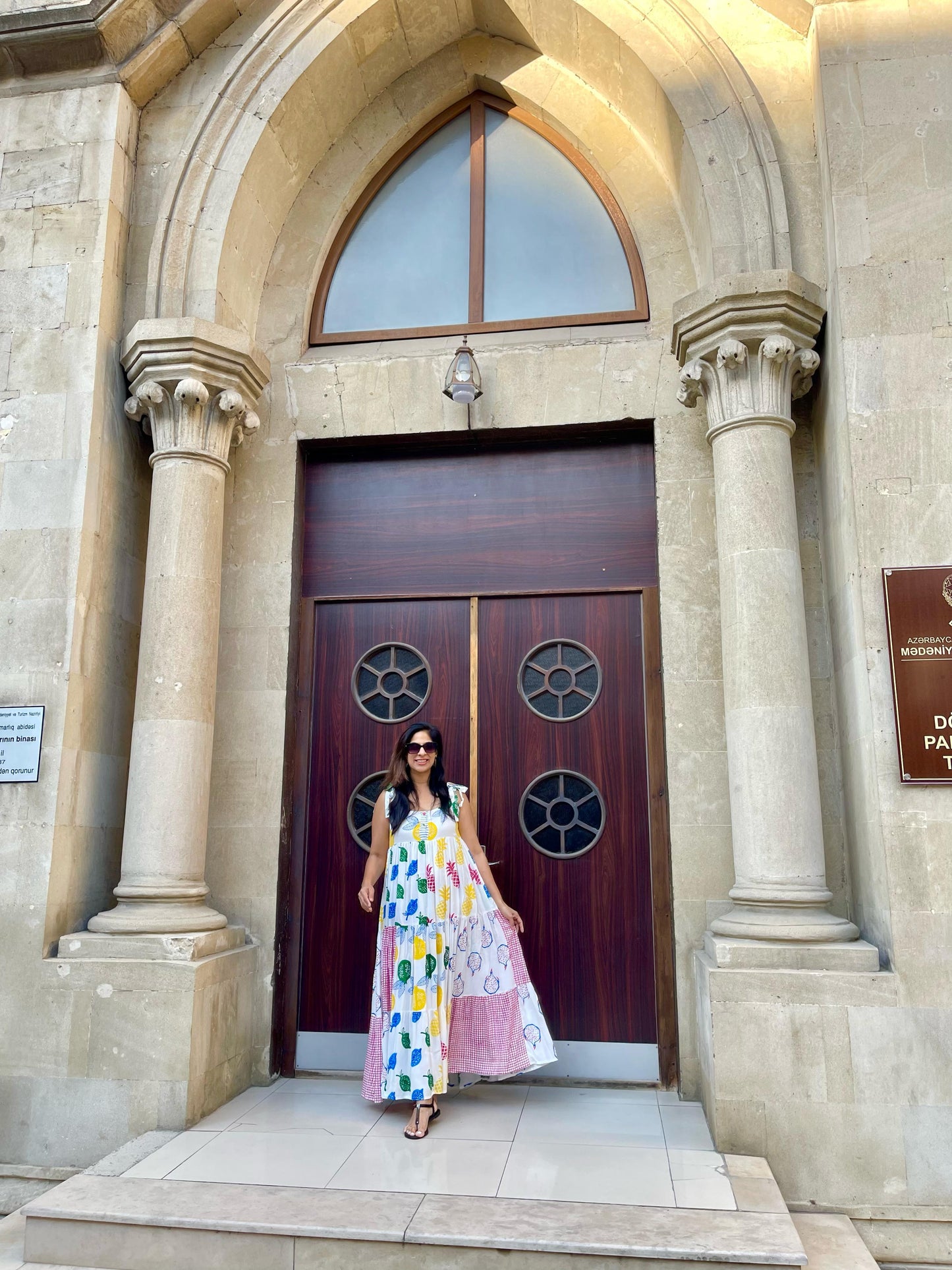 FRUITY SUMMER FLARED DRESS
