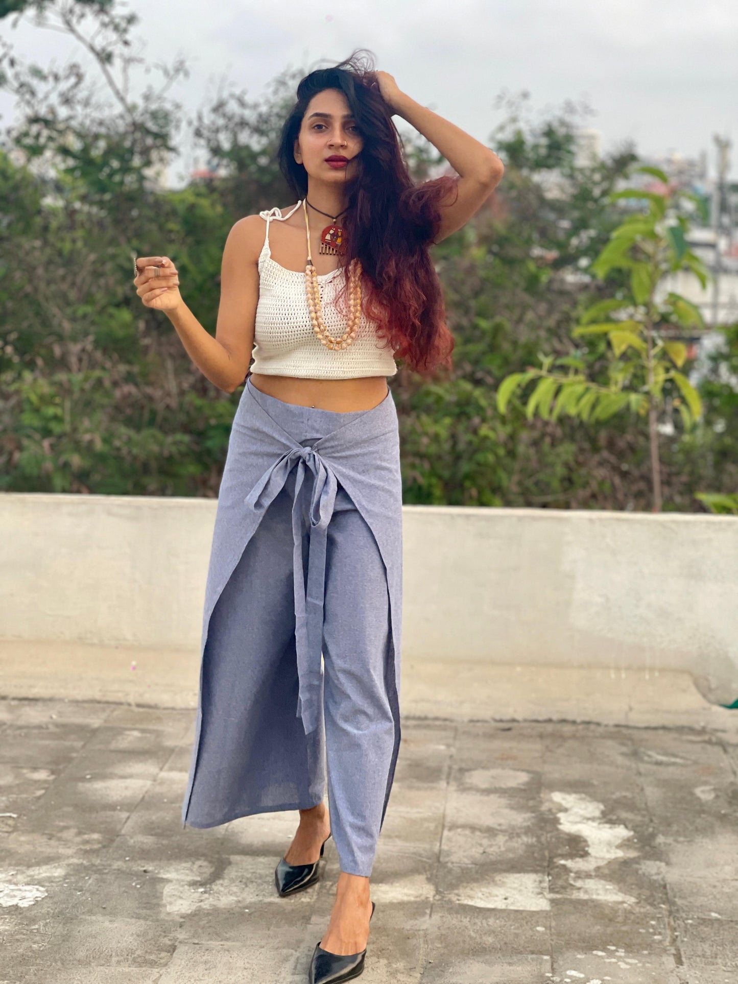 WRAP PANT ASH