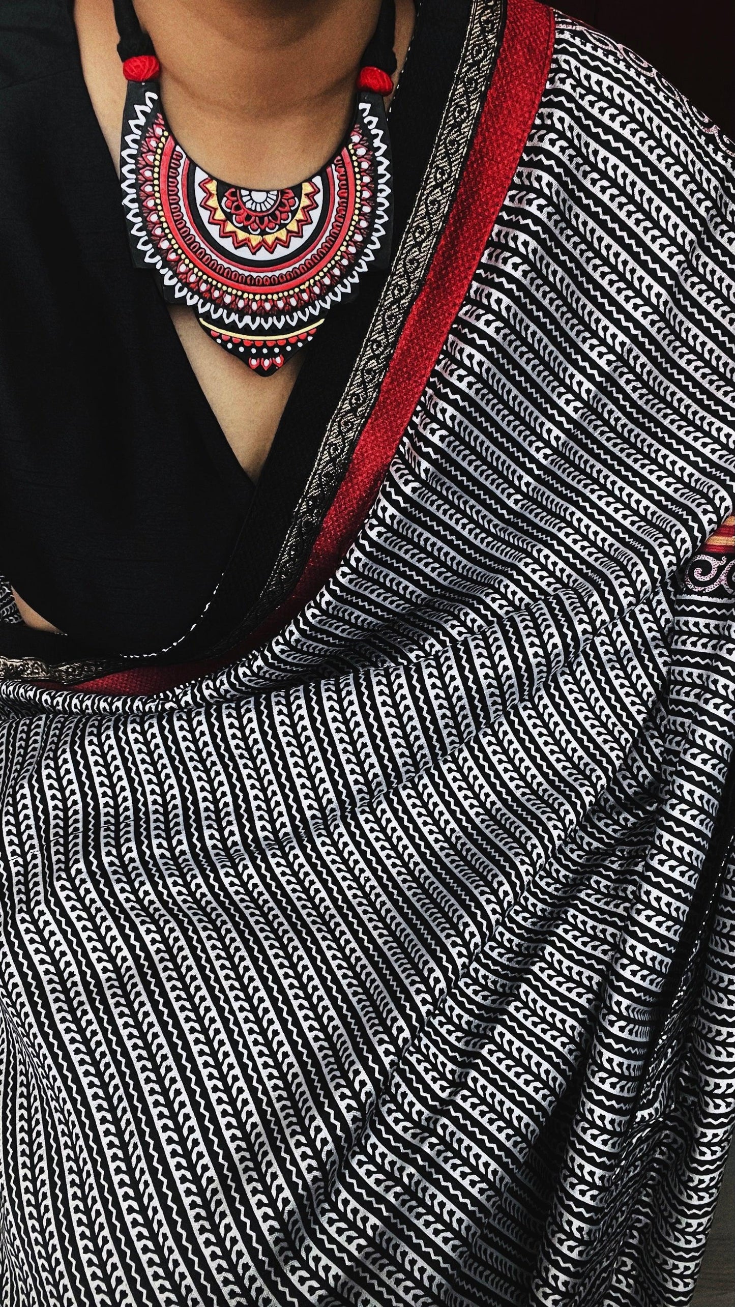 THEYYAM SERIES- DAIVA HAARAM| HANDCRAFTED STATEMENT SET