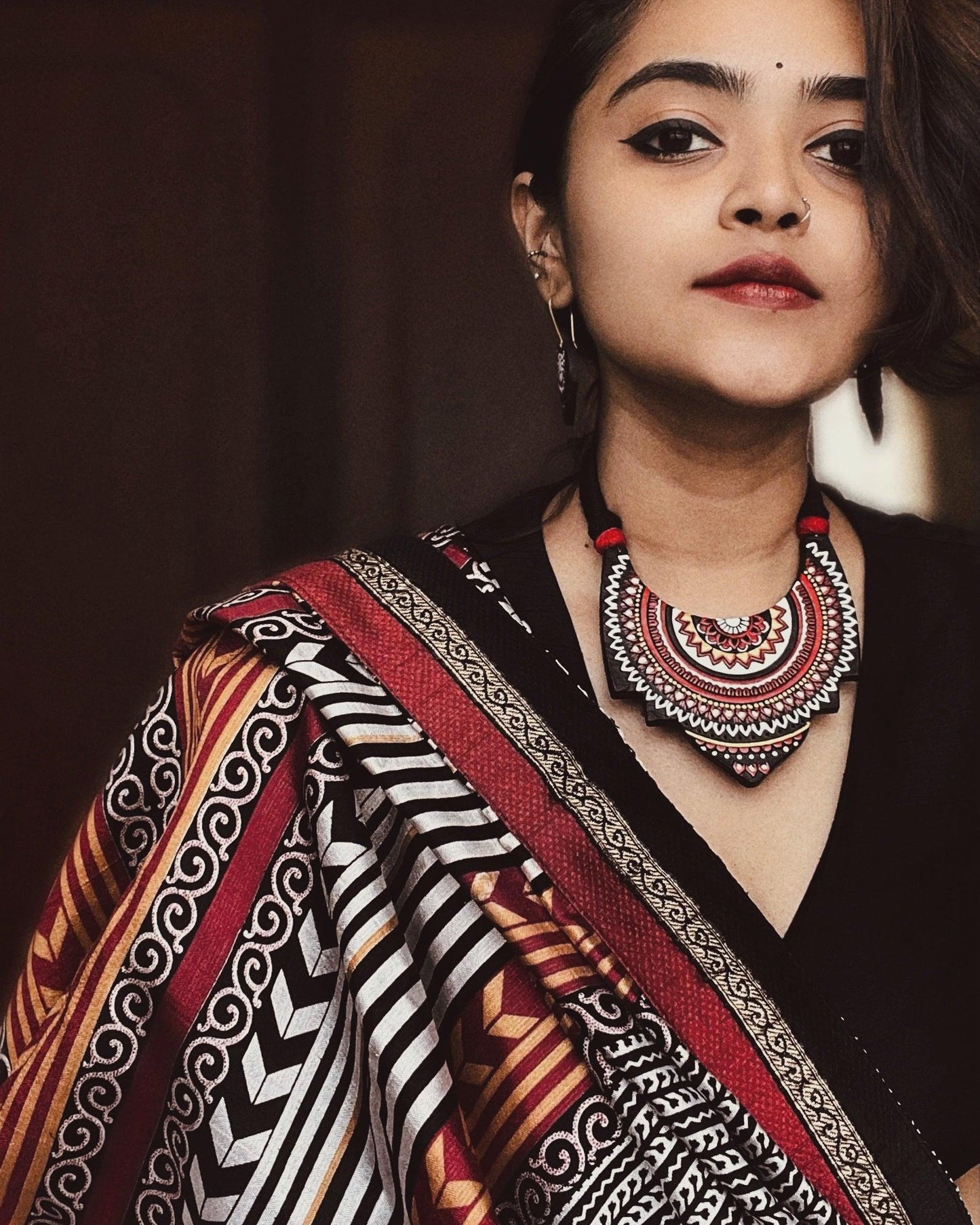 THEYYAM SERIES- DAIVA HAARAM| HANDCRAFTED STATEMENT SET