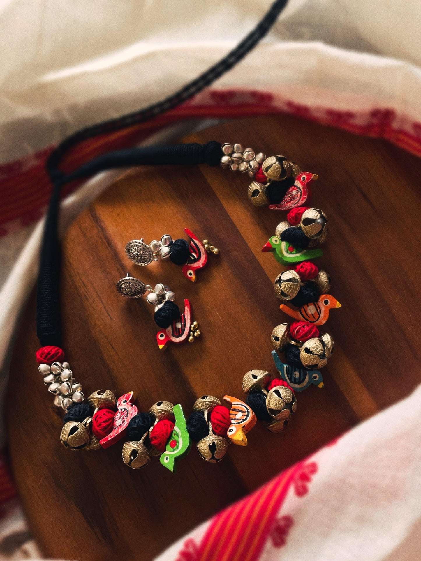 THEYYAM SERIES- CHILANKA MAALA| HANDCRAFTED STATEMENT SET