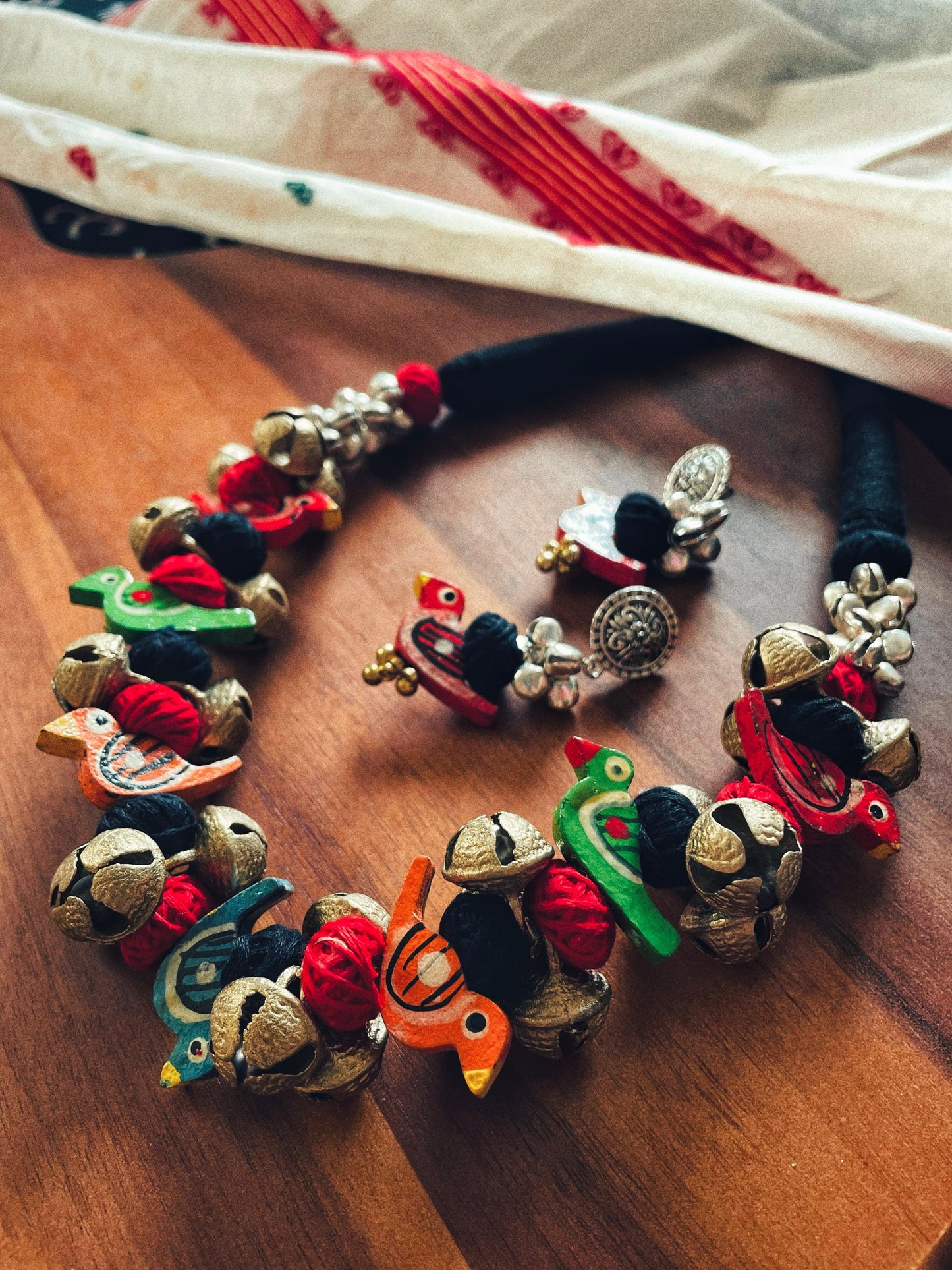 THEYYAM SERIES- CHILANKA MAALA| HANDCRAFTED STATEMENT SET