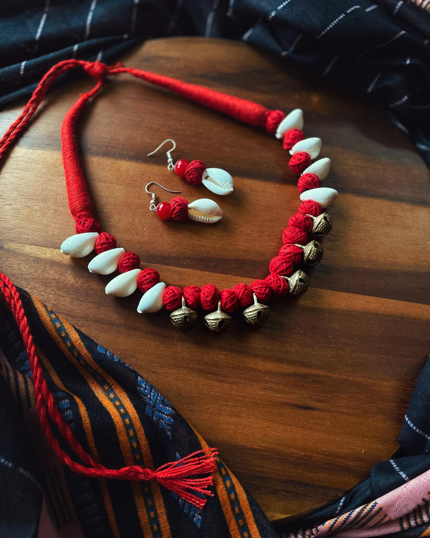 THEYYAM SERIES- URAVAANI| HANDCRAFTED STATEMENT SET
