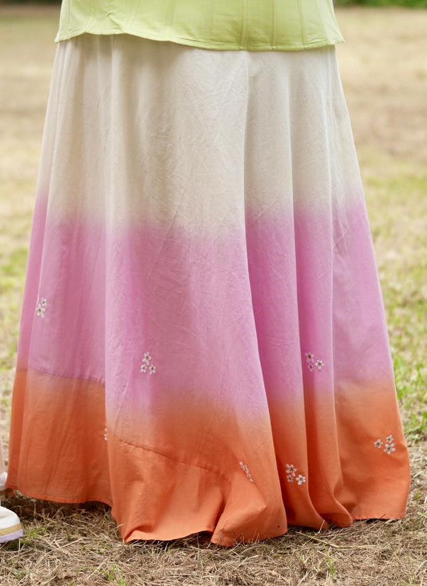 SUNDHARI PAVADA & TOP SET