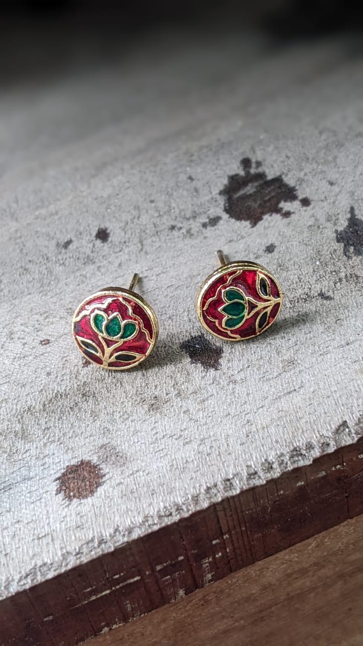 MEENAKARI MINIATURE HANDPAINTED STUD