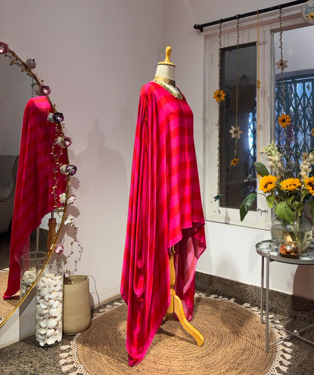 TULIP STRIPE KAFTAN SET