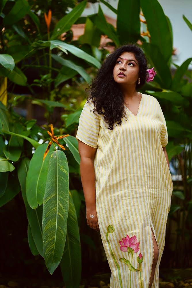 Shanti Hand Painted Onam Kaftan