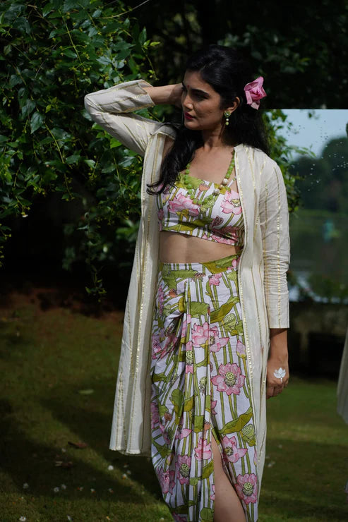Bhavana Onam Kamalam Coord Set