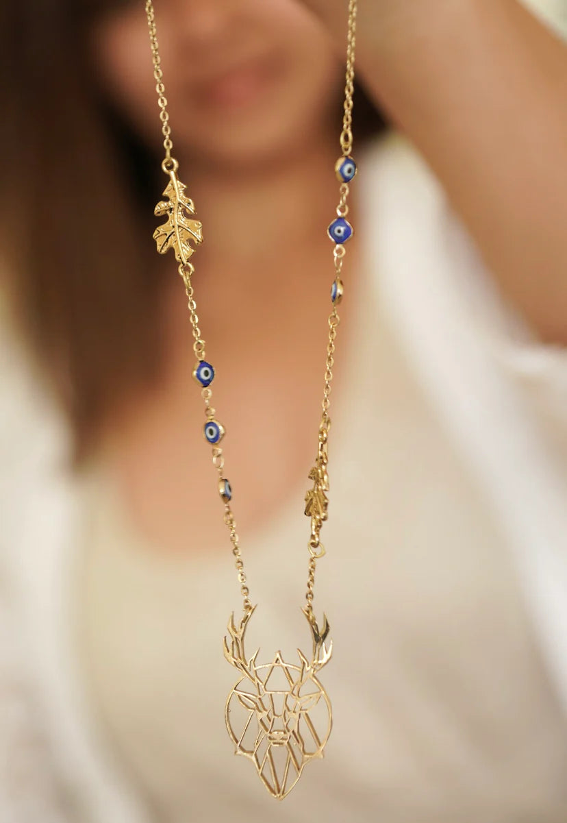 Bohemian Evil Eye Necklace