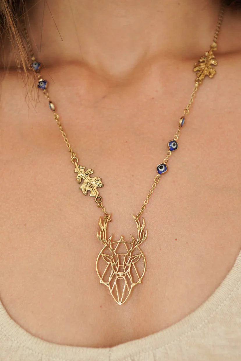 Bohemian Evil Eye Necklace