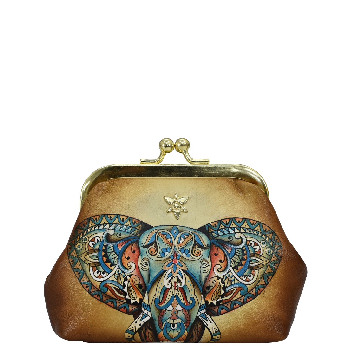 HAND-PAINTED LEATHER WALLET