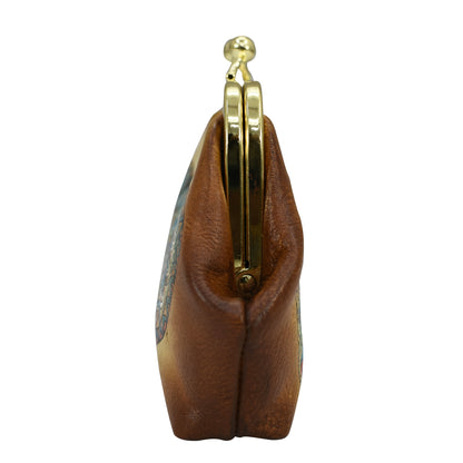 HAND-PAINTED LEATHER WALLET