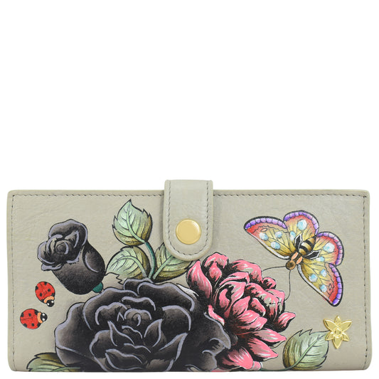 HAND-PAINTED LEATHER WALLET