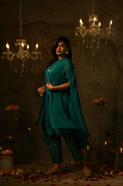 Raiza Emerald Kurta Set