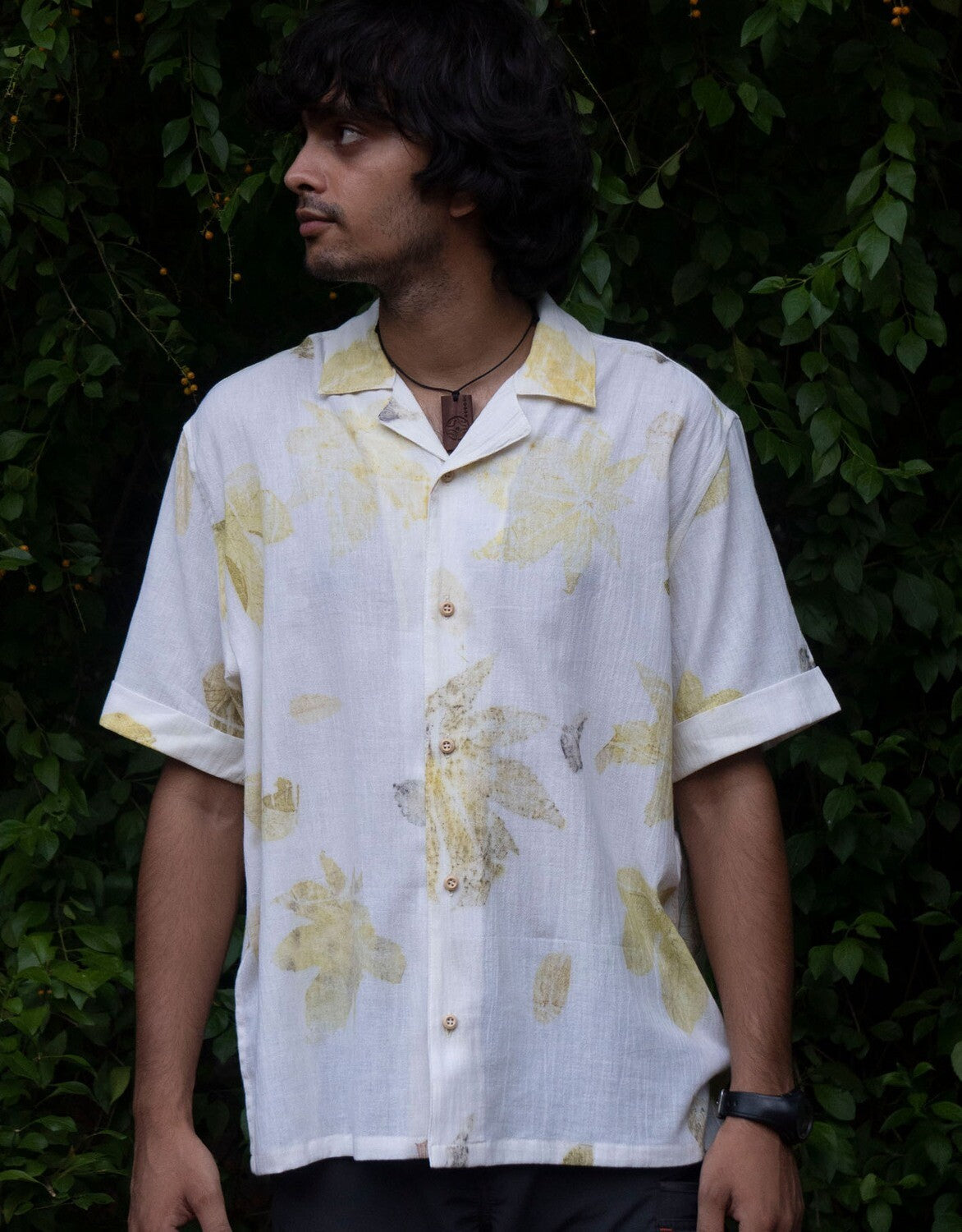 EP Hari Shirt Textured Cotton Off White