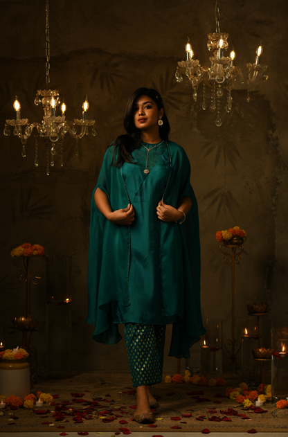 Raiza Emerald Kurta Set