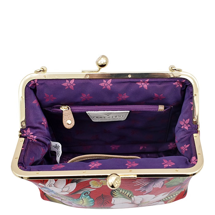 HAND-PAINTED LEATHER BAG