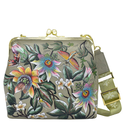 HAND-PAINTED LEATHER BAG