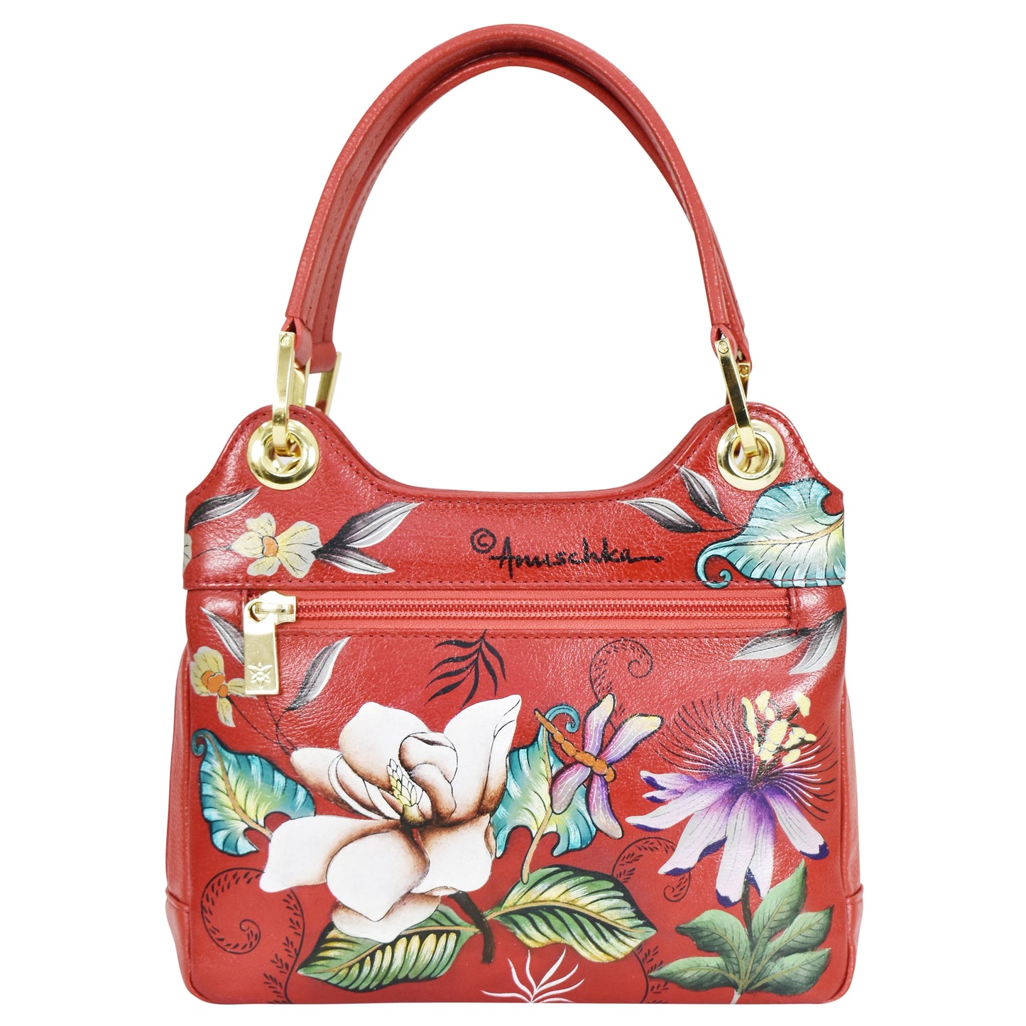 CRIMSOM GARDEN HAND-PAINTED LEATHER BAGS
