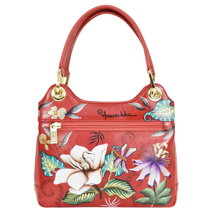 CRIMSOM GARDEN HAND-PAINTED LEATHER BAGS