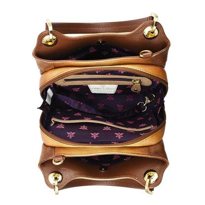 ELEPHANT MANDALA | SATCHEL WITH CROSSBODY STRAP