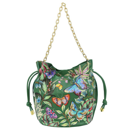 DRAWSTRING BUCKET BAG