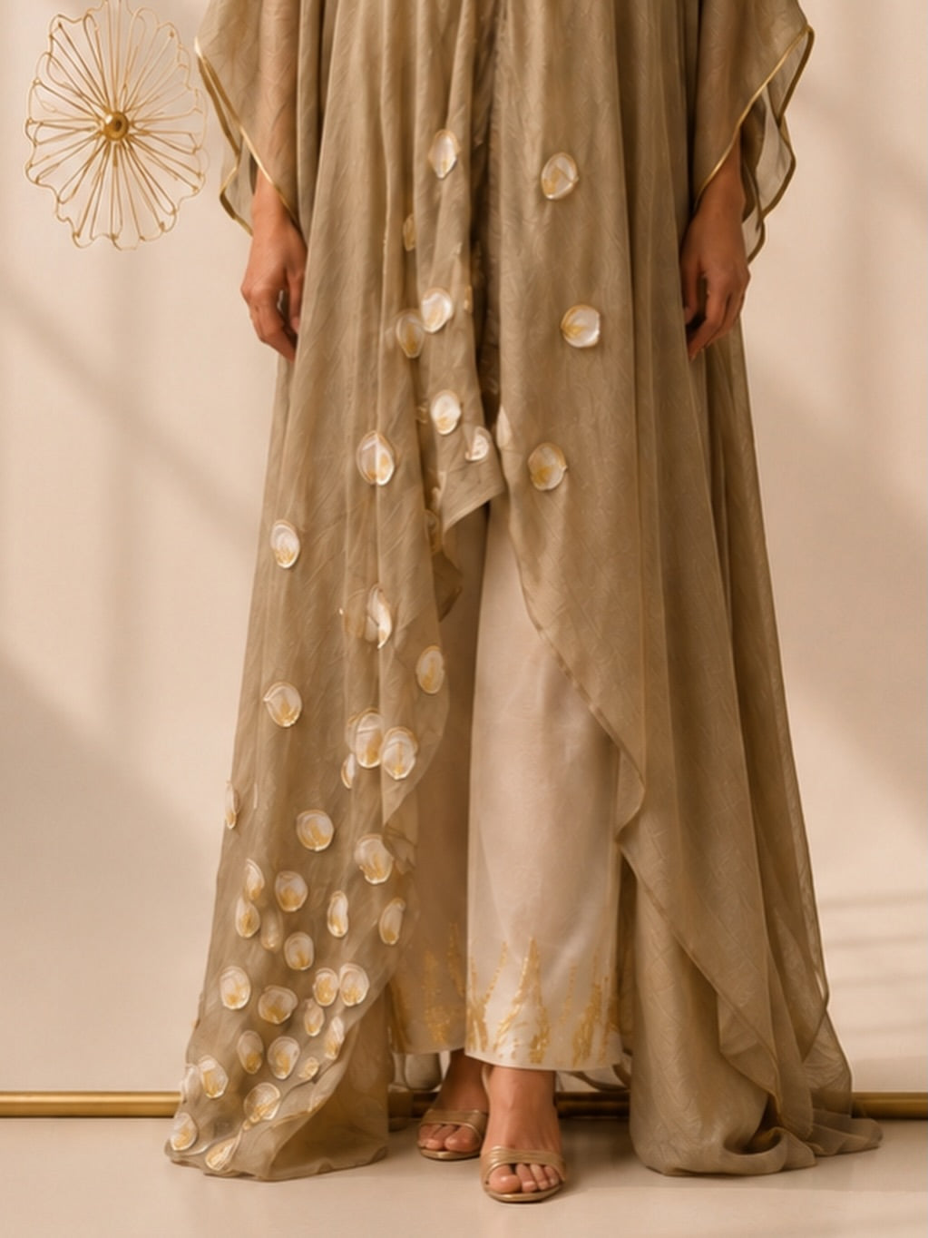 Peacock feather patchwork coord set