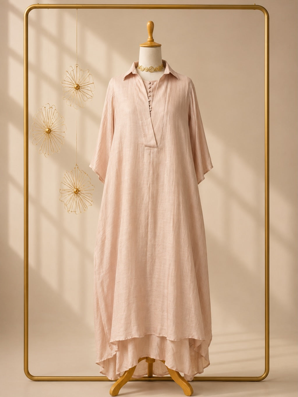 V neck overlay dress