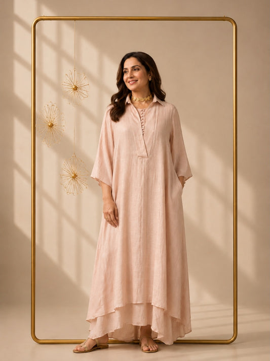 V-Neck Overlay Dress | Bohe by NAM