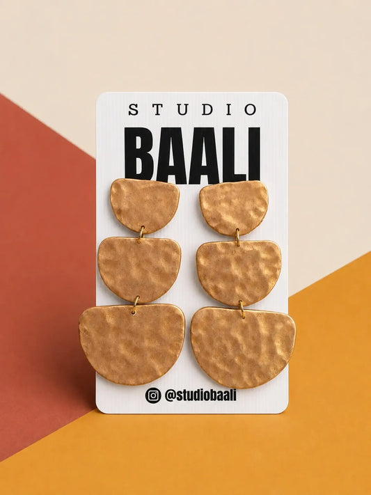 Gold Statement Earrings | Studio Baali