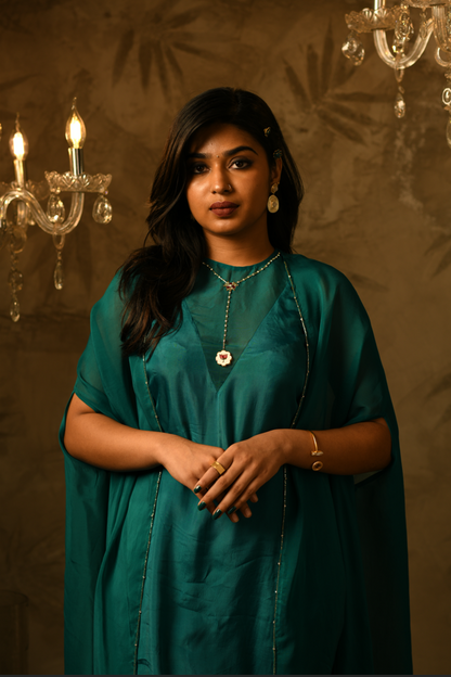 Raiza Emerald Kurta Set