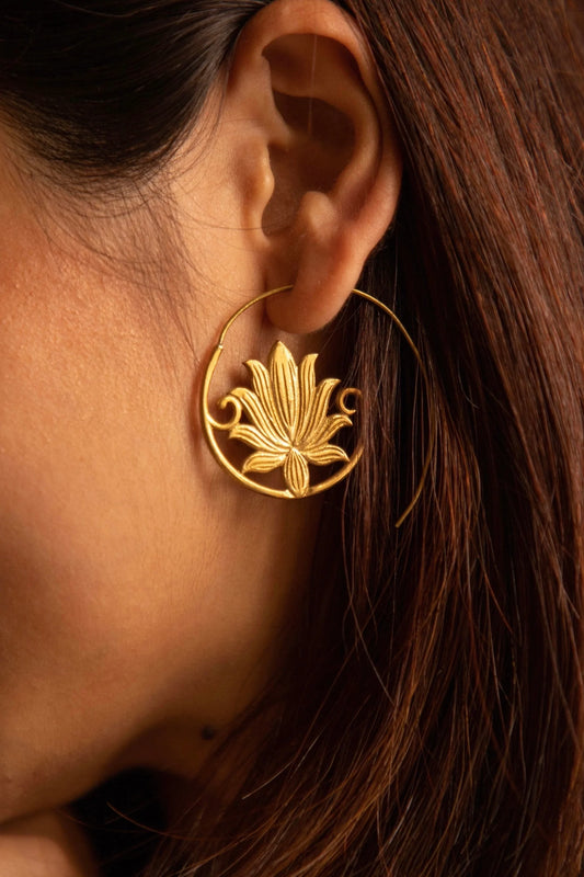 Lotus Earrings