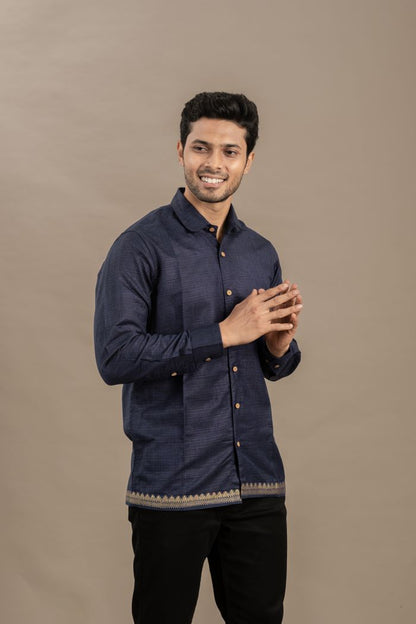CASINO BLUE SHIRT
