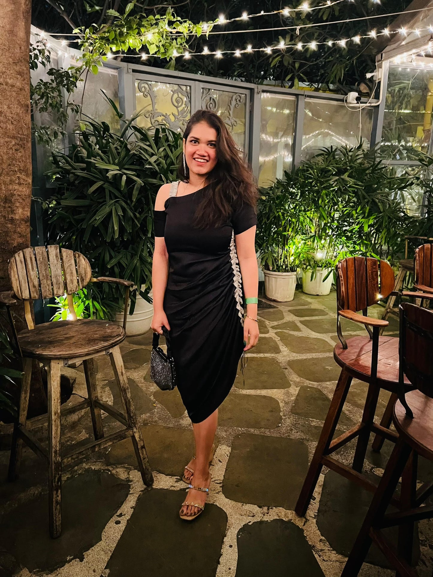 The Eclipse Asymmetric Ruched Dress | Black One-Shoulder Edition