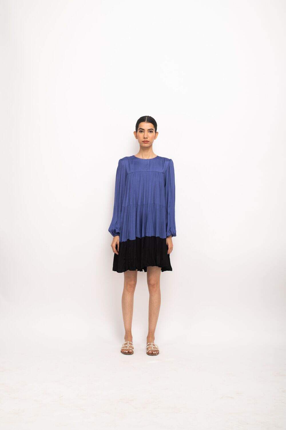 The Azure Breeze Tiered Dress