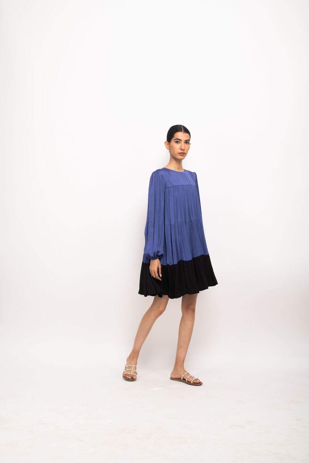 The Azure Breeze Tiered Dress