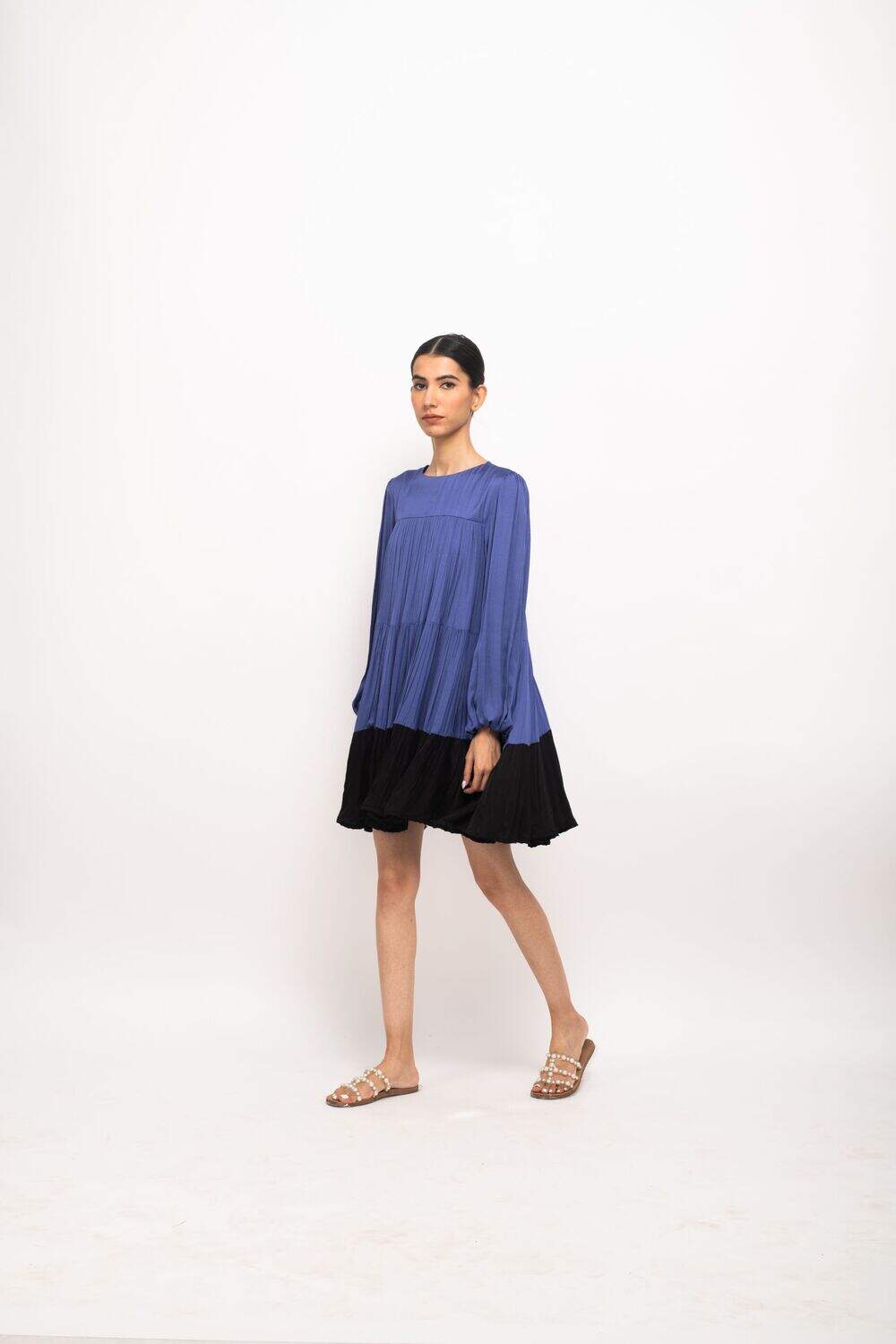 The Azure Breeze Tiered Dress