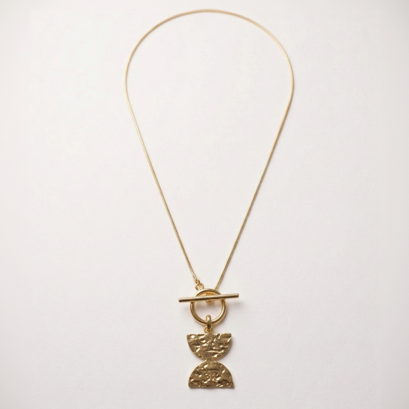 Dahlia Toggle Necklace, convertible to wrap bracelet, by House of Vandy